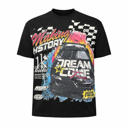 1K Kicks Fastlane Men's Oversized Graphic Tee