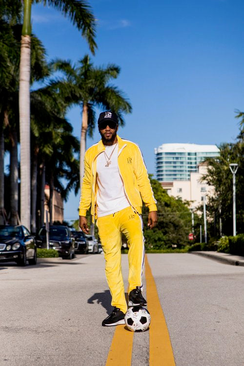 Yellow Suede Tracksuit