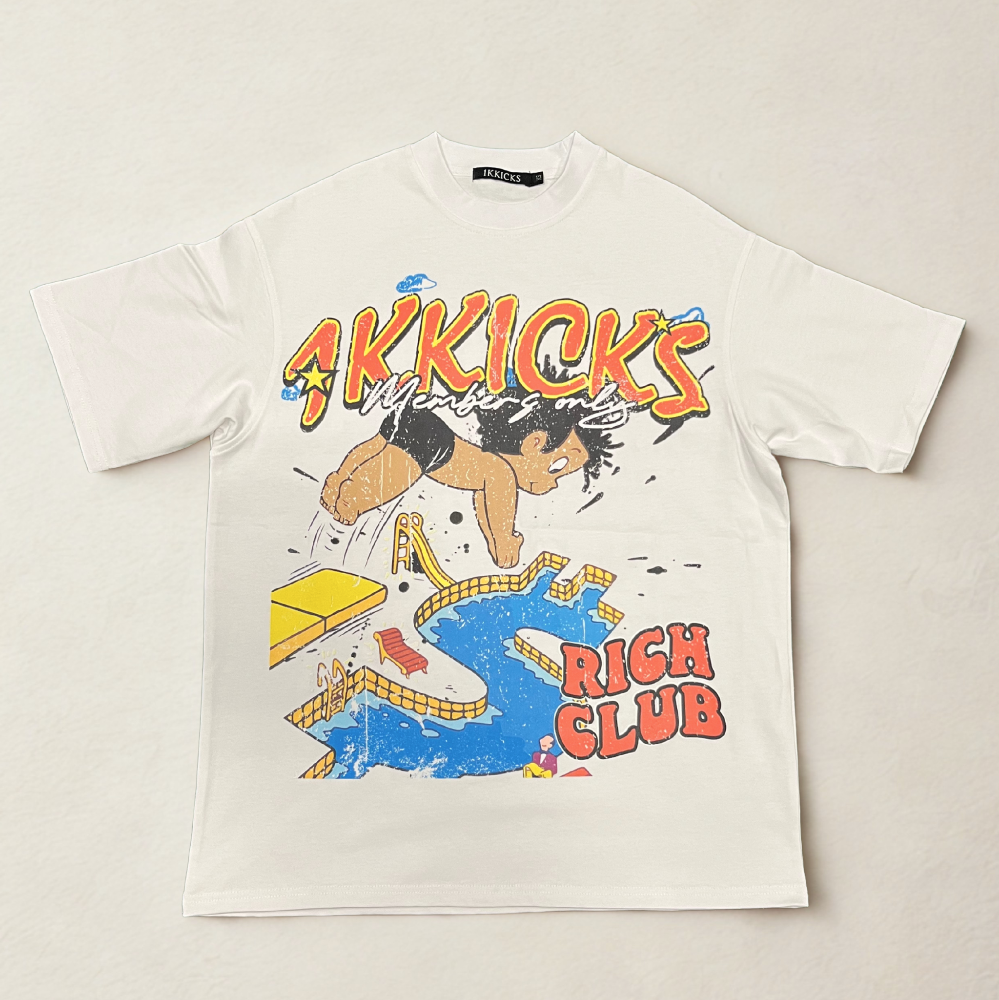 1K Rich Club Men's Oversized Tshirts