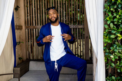 Blue Gucci Tracksuit Set