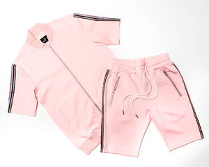 Pink Short tracksuit Set
