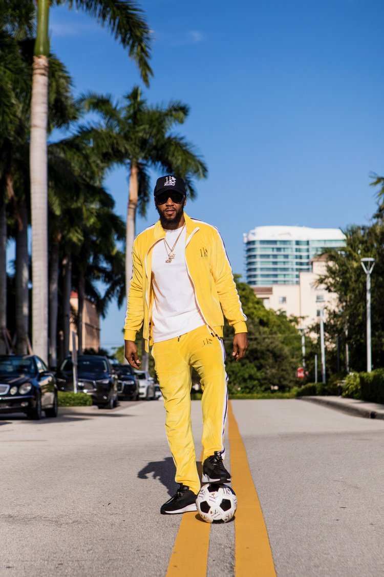 Yellow Suede Tracksuit
