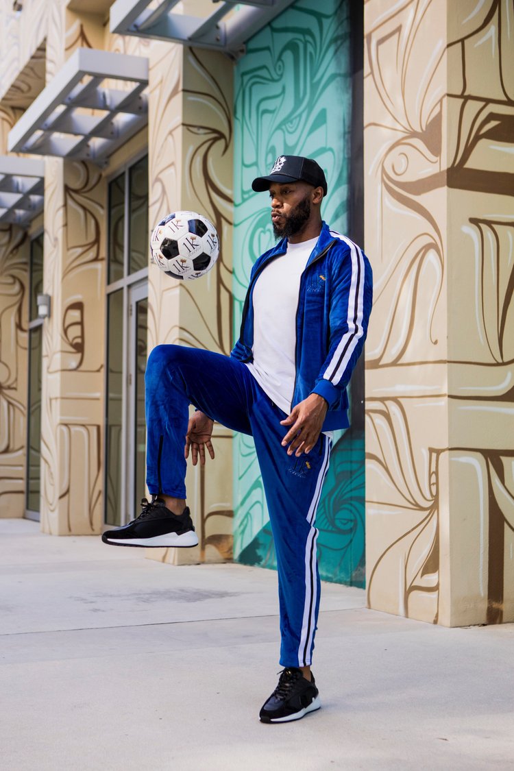 1K Blue Suede Men's Tracksuit